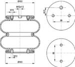 TORPRESS CELLA MEMBRANA MOLLA PNEUMATICA ART. T291/2 ASSALE SAF