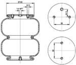 TORPRESS CELLA MEMBRANA MOLLA PNEUMATICA ART.T291/2B APPLICAZIONI VARIE