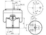 TORPRESS CELLA MEMBRANA MOLLA PNEUMATICA C292 BPW 36 12 FORI PISTONE METALLO