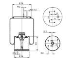 TORPRESS CELLA MEMBRANA MOLLA PNEUMATICA C293 BPW 30 COMPLETA METALLO