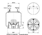 TORPRESS CELLA MEMBRANA MOLLA PNEUMATICA C294 FRUEHAUF PISTONE BASSO