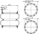 274.2.270 TORPRESS CELLA MEMBRANA MOLLA PNEUMATICA T274/C TORPRESS 21A BR 42126126