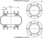 275.1.120 CELLA MEMBRANA MOLLA PNEUMATICA T275 TORPRESS 110 CON PRIGIONIERI 1006508 