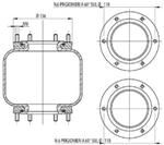 275.1.170 TORPRESS CELLA MEMBRANA MOLLA PNEUMATICA T275/B BATTAGLINO CON PRIGIONIERI 22.070.05