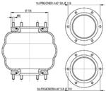275.1.180 TORPRESS CELLA MEMBRANA MOLLA PNEUMATICA T275/F BATTAGLINO CON PRIGIONIERI 0.40.19.000.0