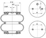 TORPRESS CELLA MEMBRANA MOLLA PNEUMATICA T291/2 TORPRESS MERITOR BASSA 21222663 