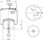 276.1.372 TORPRESS CELLA MEMBRANA MOLLA PNEUMATICA D276/CR TRASCAR 03003000065 
