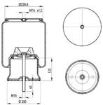 276.1.420 TORPRESS CELLA MEMBRANA MOLLA PNEUMATICA D276/R AUSTERAS 99381009 