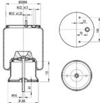 TORPRESS CELLA MEMBRANA MOLLA PNEUMATICA D276/R BATTAGLINO-BPW