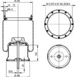 276.1.423 TORPRESS CELLA MEMBRANA MOLLA PNEUMATICA D276/R SANSAVINI