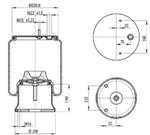 276.2.421 TORPRESS CELLA MEMBRANA MOLLA PNEUMATICA D276/R-2F BPW ITALIA BATTAGLINO 22.119.00