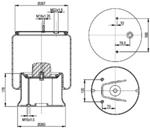 277.2.500 TORPRESS CELLA MEMBRANA MOLLA PNEUMATICA D277/2F VIBERTI CARDI ZORZI 128147102 