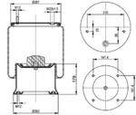 277.4.505 TORPRESS CELLA MEMBRANA MOLLA PNEUMATICA D277 SAF COMPLETA METALLO 3229003100 