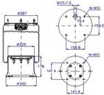 277.4.507 TORPRESS CELLA MEMBRANA MOLLA D277 4 FORI SAF PIACENZA COMPOSITO 8121964