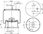 277.2.420 TORPRESS CELLA MEMBRANA MOLLA PNEUMATICA D277/B-2F BPW ITALIA BATTAGLINO 22.114.03