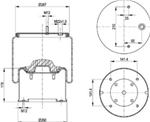 277.4.424 TORPRESS CELLA MEMBRANA MOLLA PNEUMATICA D277/B SAF COMPLETA 3229003600