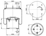 277.4.523 TORPRESS CELLA MEMBRANA MOLLA PNEUMATICA D277/DA BATTAGLINO BPW ITALIA 0.41.03.016.0