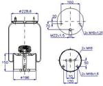 278.2.432 TORPRESS CELLA MEMBRANA MOLLA PNEUMATICA D278/E TRASCAR 3003000080  