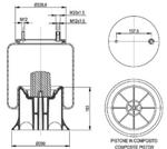 278.1.511 TORPRESS CELLA MEMBRANA MOLLA PNEUMATICA D278/H CARDI VIBERTI 128147121