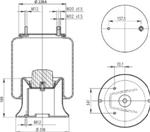 278.2.511 TORPRESS CELLA MEMBRANA MOLLA PNEUMATICA D278/H ACERBI FILETTATURA METRICA UJB 203.001