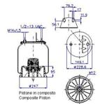 278.1.371 TORPRESS CELLA MEMBRANA MOLLA PNEUMATICA DIAPRESS D278/P IVECO EUROTECH 500379055 