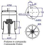 TORPRESS CELLA MEMBRANA MOLLA PNEUMATICA D278/S SAF