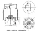 278.4.454/1 TORPRESS CELLA MEMBRANA MOLLA PNEUMATICA D278/S SAF PISTONE ACCIAIO 1R11-714