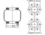 275.1.171 TORPRESS CELLA MEMBRANA MOLLA PNEUMATICA T275/B TECMA SENZA PRIGIONIERI 11041002