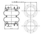 279.2.154 TORPRESS CELLA MEMBRANA MOLLA PNEUMATICA T279 APPLICAZIONI VARIE