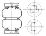 291.2.263 TORPRESS CELLA MEMBRANA MOLLA PNEUMATICA T291/2B SAF 4229100501 