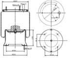 277.4.506 TORPRESS CELLA MEMBRANA MOLLA PNEUMATICA D277 DAF CARRO SB3000 RVI 526823