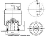 277.4.508 TORPRESS CELLA MEMBRANA MOLLA PNEUMATICA D277 SAF COMPLETA COMPOSITO 923VK