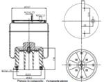 TORPRESS CELLA MEMBRANA MOLLA PNEUMATICA D277 SAF COMPLETA COMPOSITO