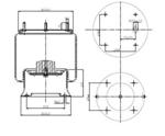 277.4.420 TORPRESS CELLA MEMBRANA MOLLA PNEUMATICA D277/B SAF-ROR-SCHMITZ-WEWELER