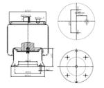 277.4.422 TORPRESS CELLA MEMBRANA MOLLA PNEUMATICAD277/B ST SISTEM TRUCK 5101014 