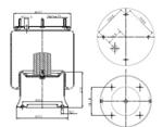 TORPRESS CELLA MEMBRANA MOLLA PNEUMATICA D277/C BATTAGLINO BPW ITALIA