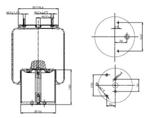 278.2.437 TORPRESS CELLA MEMBRANA MOLLA PNEUMATICA D278/E PEZZAIOLI 70100010 