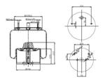 278.2.341 TORPRESS CELLA MEMBRANA MOLLA PNEUMATICA D278/EB NOMEC 99AMM0000001 