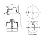 278.2.342 TORPRESS CELLA MEMBRANA MOLLA PNEUMATICA D278/EB ROR-MERITOR 21225695 