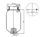 278.0.421 TORPRESS CELLA MOLLA PNEUMATICA MEMBRANA D278/G NEWAY 90557027