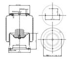 278.4.510 TORPRESS CELLA MEMBRANA MOLLA PNEUMATICA D278/H SCANIA ANTERIORE 1865757 
