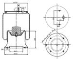 278.4.517 TORPRESS CELLA MEMBRANA MOLLA PNEUMATICA D278/H1 SAF NEW TYPE MENCI 3228003500 