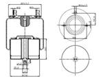 278.1.470 TORPRESS CELLA MEMBRANA MOLLA PNEUMATICA VOLVO FH12 FM12 ANTERIORE COMPLETA 1075363 