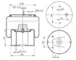 282.2.432 TORPRESS CELLA MEMBRANA MOLLA PNEUMATICA C282/B PEZZAIOLI