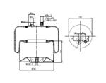 282.1.460 TORPRESS CELLA MEMBRANA MOLLA PNEUMATICA C282/C MERCEDES ACTROS MP2 A9423202321 