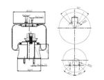 286.2.421 TORPRESS CELLA MEMBRANA MOLLA PNEUMATICA DIAPRESS COMPLETA DX IVECO 491 ANTERIORE 500330232 