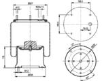 287.4.521 TORPRESS CELLA MEMBRANA MOLLA PNEUMATICA D287 BATTAGLINO 22.114.00 