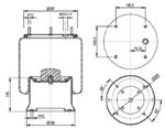 287.4.522 TORPRESS CELLA MEMBRANA MOLLA PNEUMATICA D287 CAMPANA 05.020.0105 