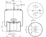 287.2.510 TORPRESS CELLA MEMBRANA MOLLA PNEUMATICA D287/A CARDI-BARTOLETTI 128147117 
