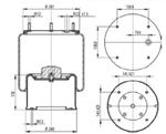 287.4.510 TORPRESS CELLA MEMBRANA MOLLA PNEUMATICA D287/A CARDI ROR 21215633  